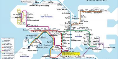 המפה MTR hk
