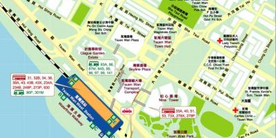 Tsuen Wan West station מפה