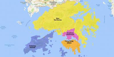 מפה של הונג קונג אזור