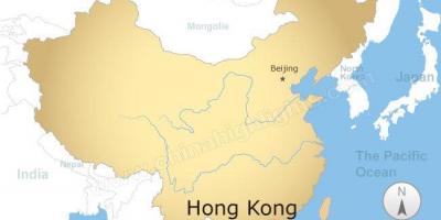 המפה של סין והונג קונג