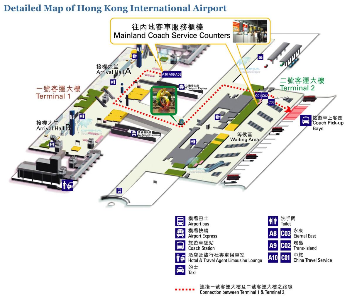 הונג קונג נמל התעופה מפה