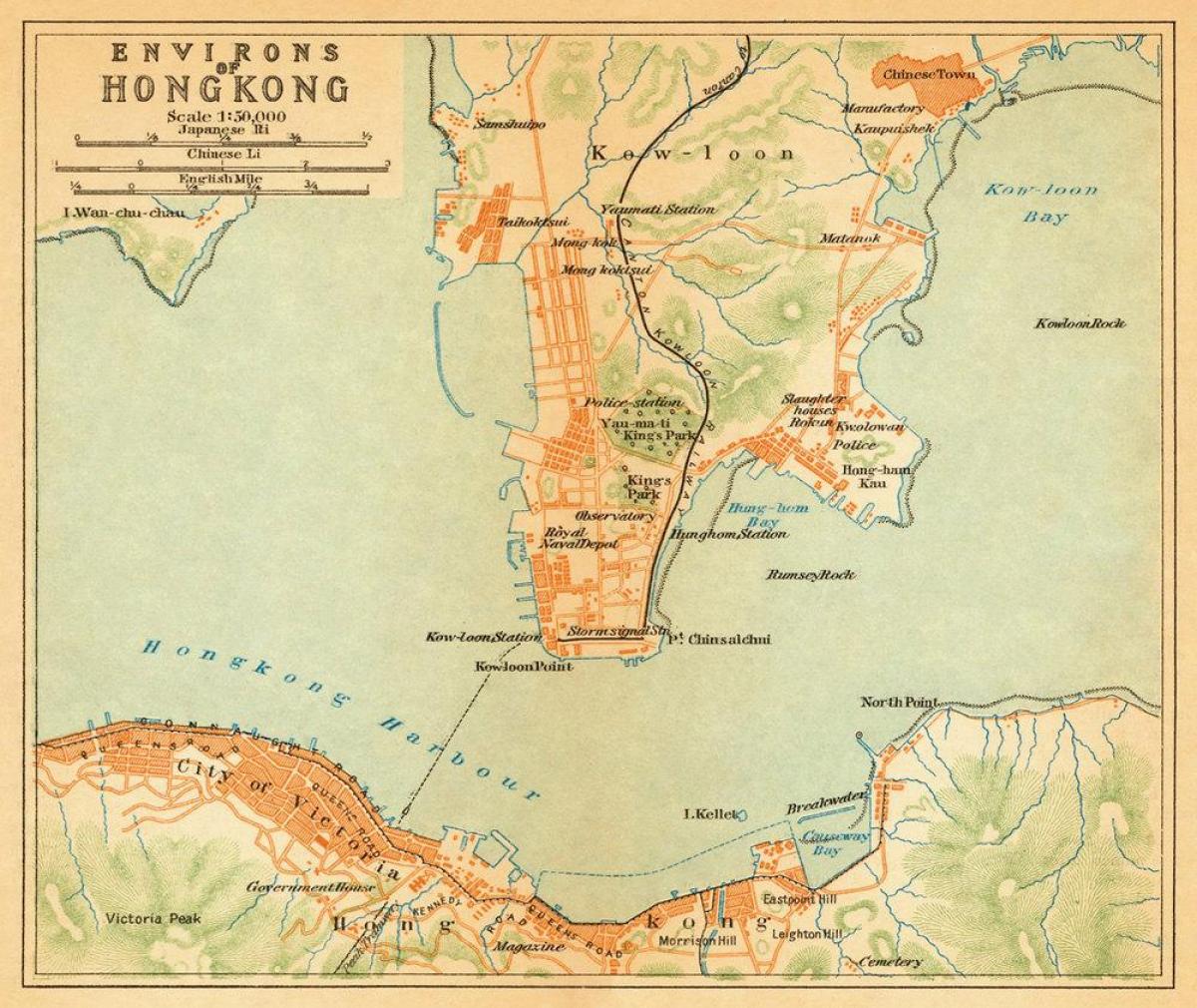 המפה הישנה של הונג קונג