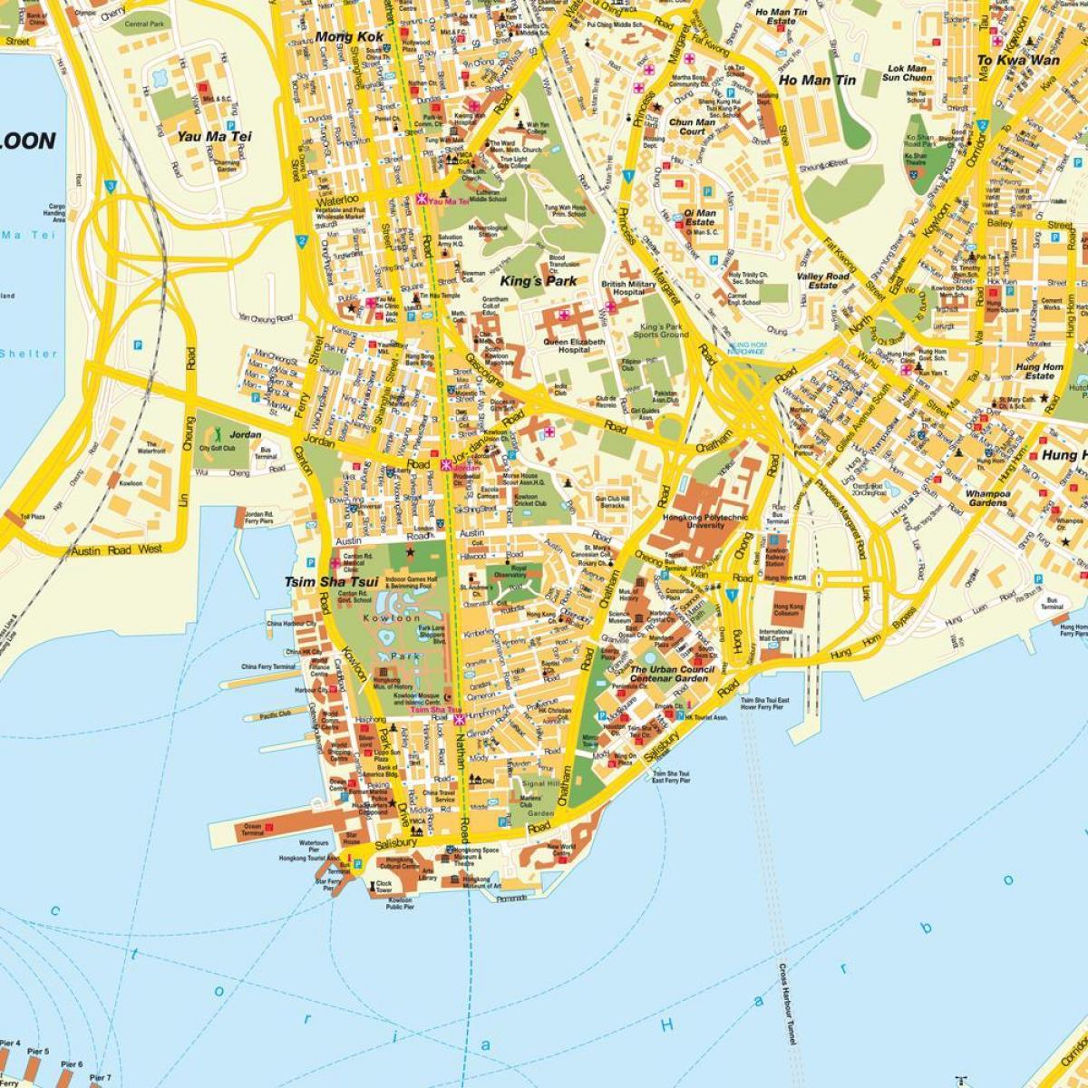 מפת רחובות של הונג קונג