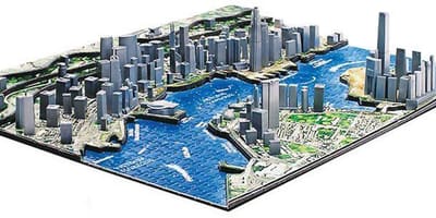 מפת 3d של הונג קונג