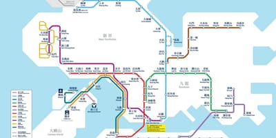 HK המפה MTR