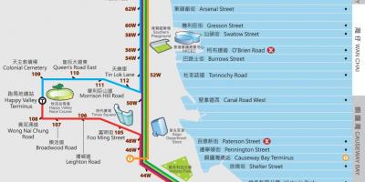 הונג קונג דינג דינג החשמלית מפה