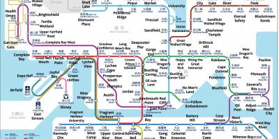 מפה של הונג קונג MTR